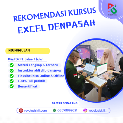 Belajar Microsoft Excel di Denpasar
