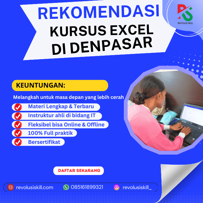 Microsoft Excel di Denpasar
